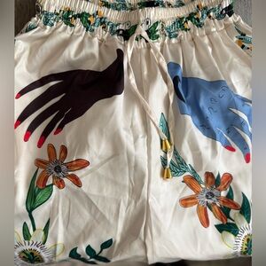 2-piece 100% polyester pant set SZ S